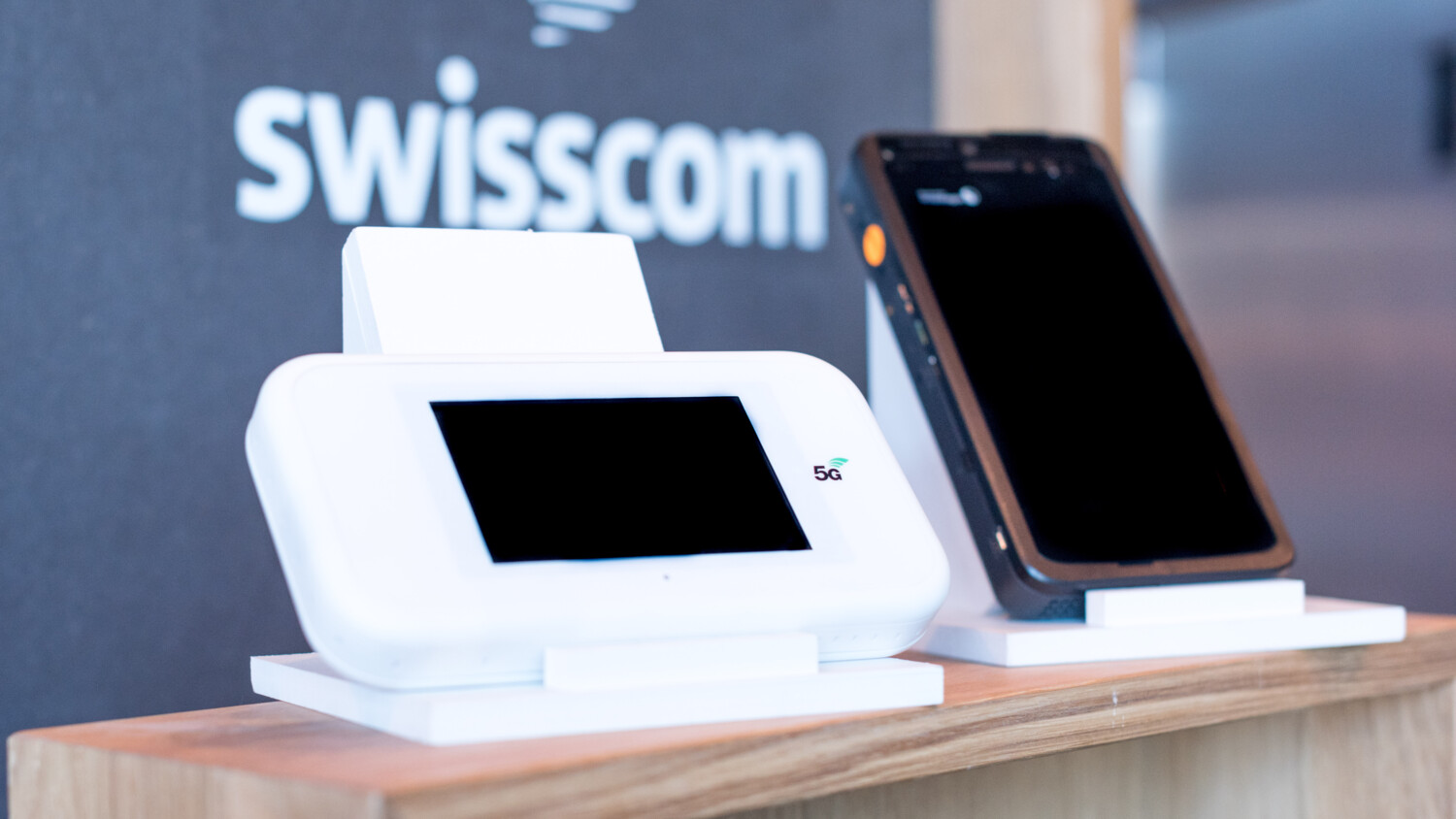 Prototype 5G smartphone devices featured in the Swisscom test
