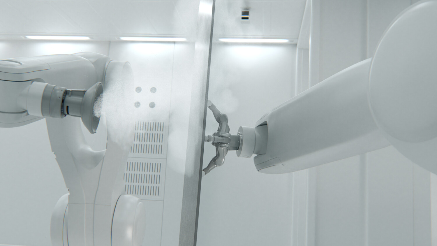 Manufacturing robots.