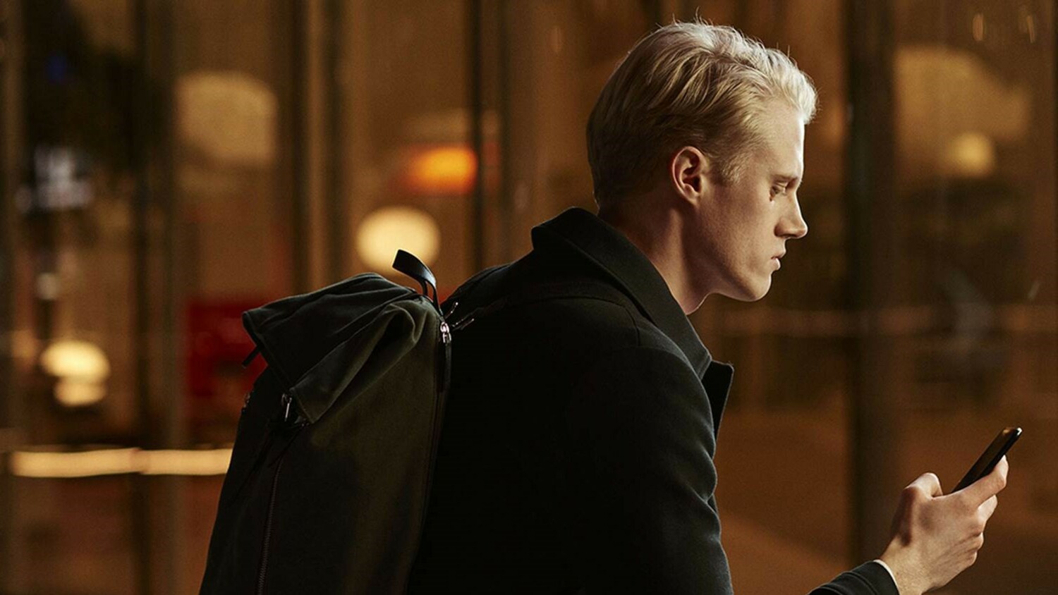 man using smart phone