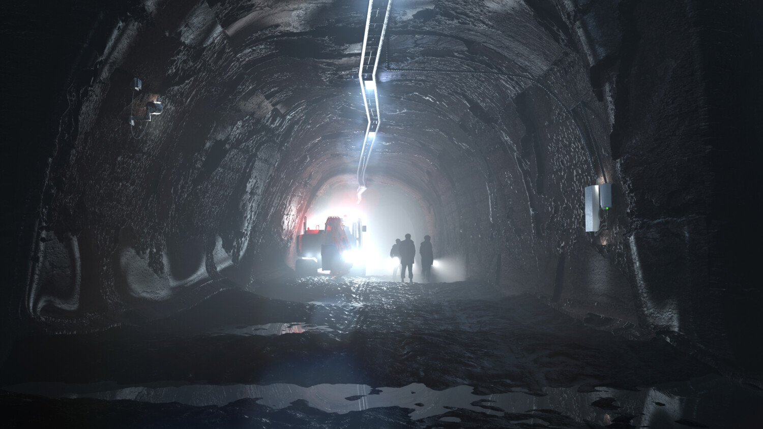 Mining underground
