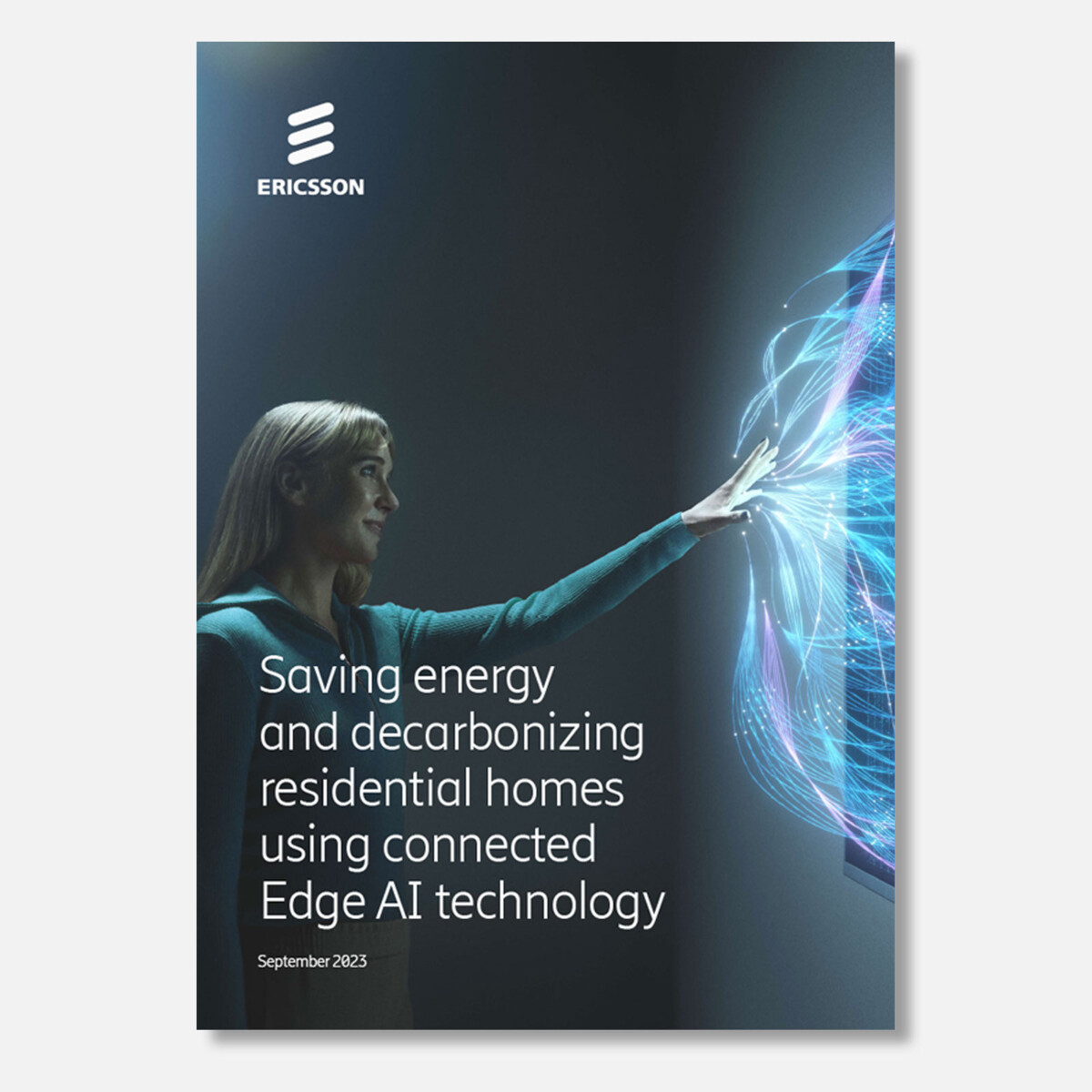 Cover of report Saving energy and decarbonizing residential homes using connected Edge AI technology.