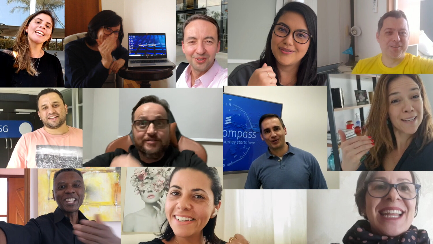 Collage of people photos.