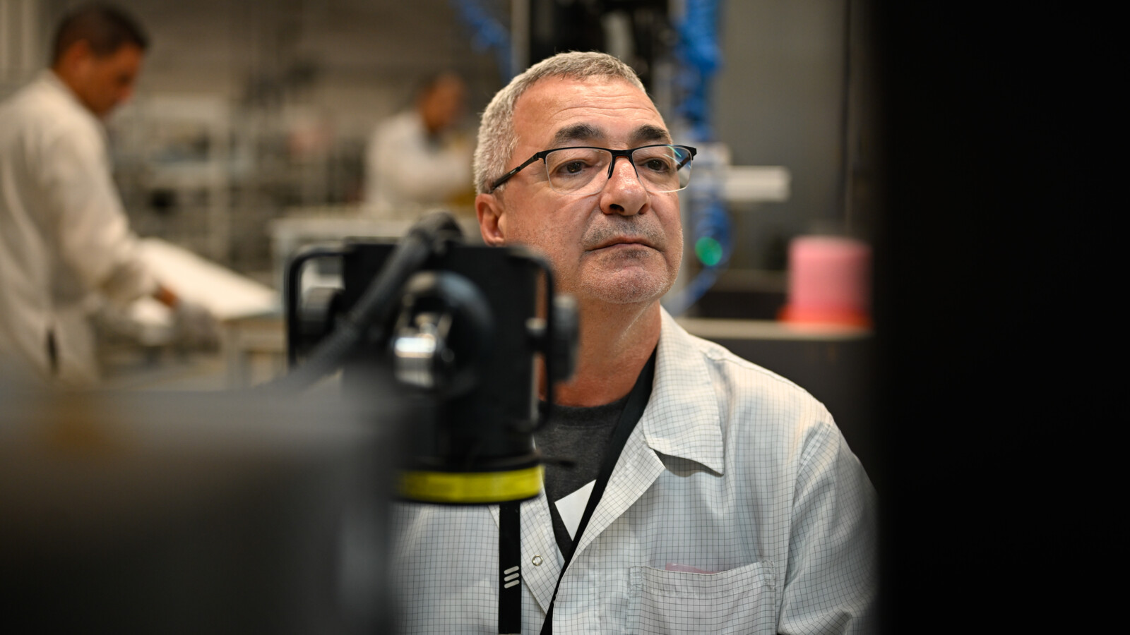 A researcher at work