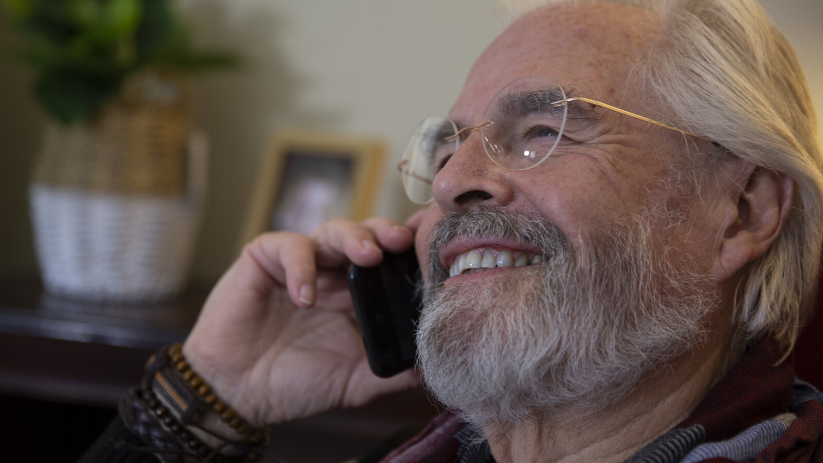 Person on the phone.