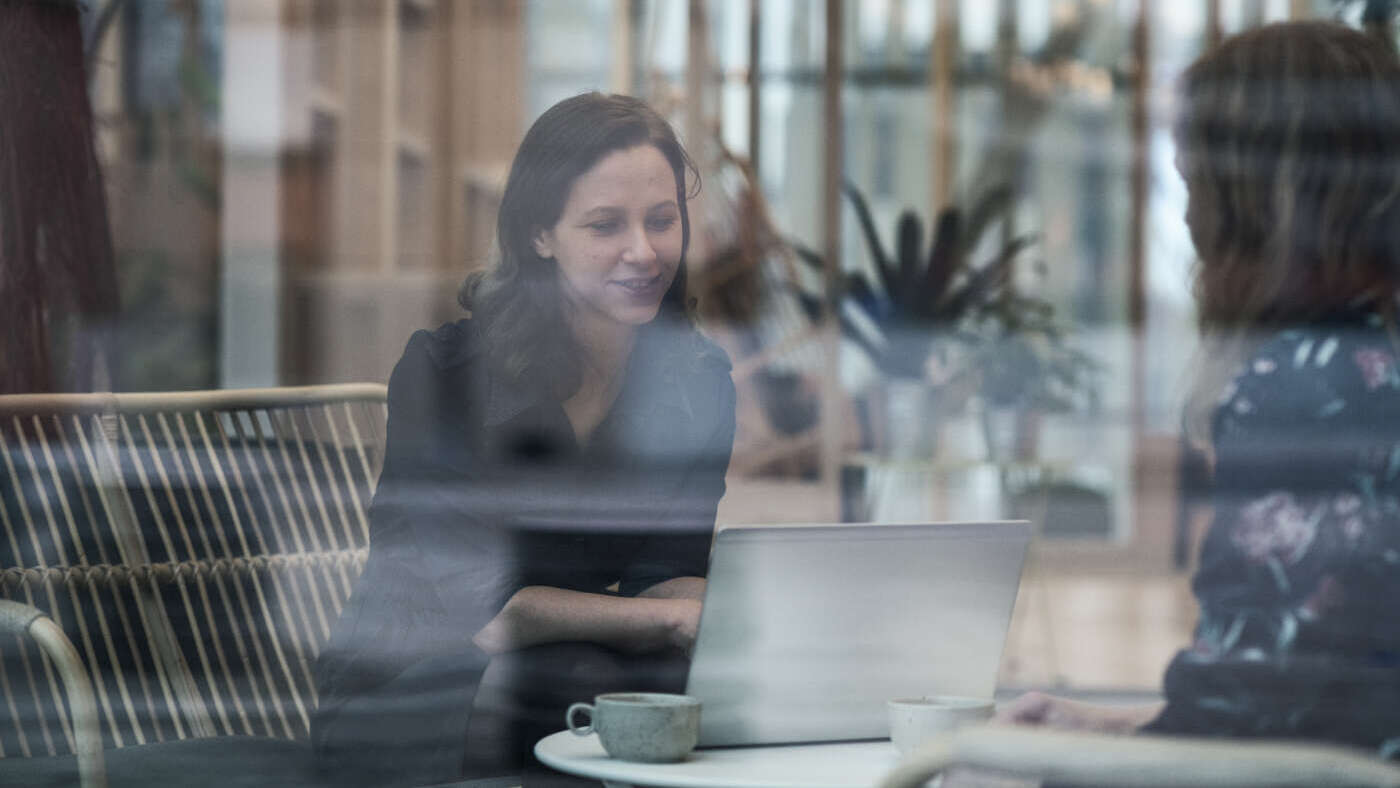 women working on laptop