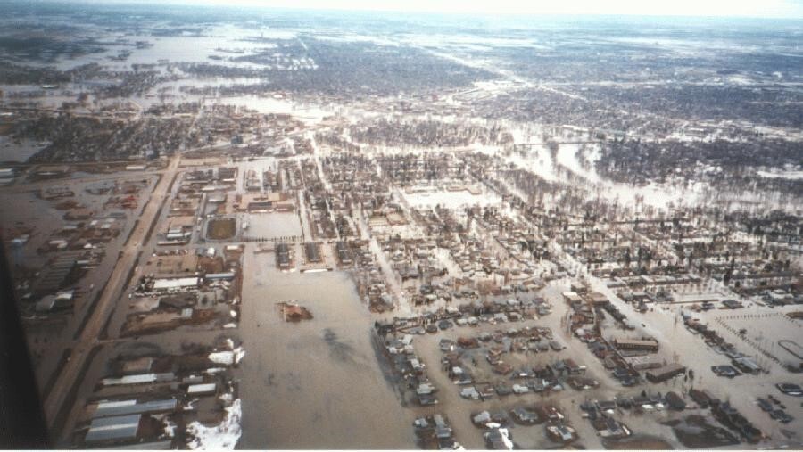 Red River floods in April 1997