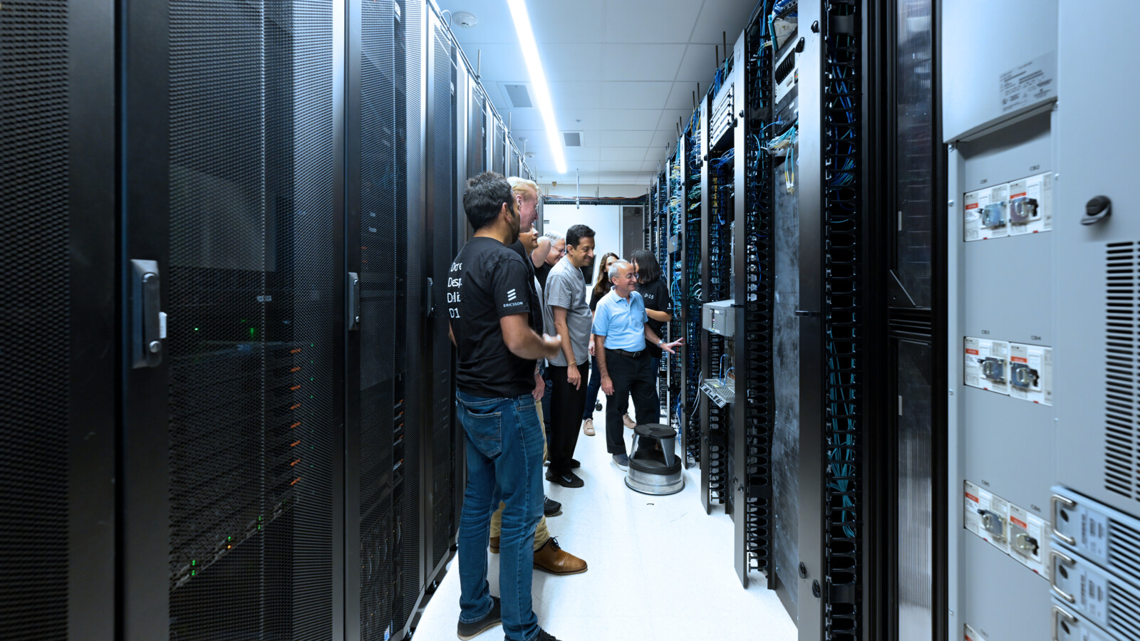 Inventory drone in logistic center.