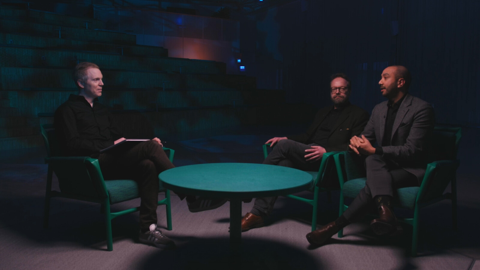 Joachim Bildt, Prajwol Nakarmi and Harri Pietilä.