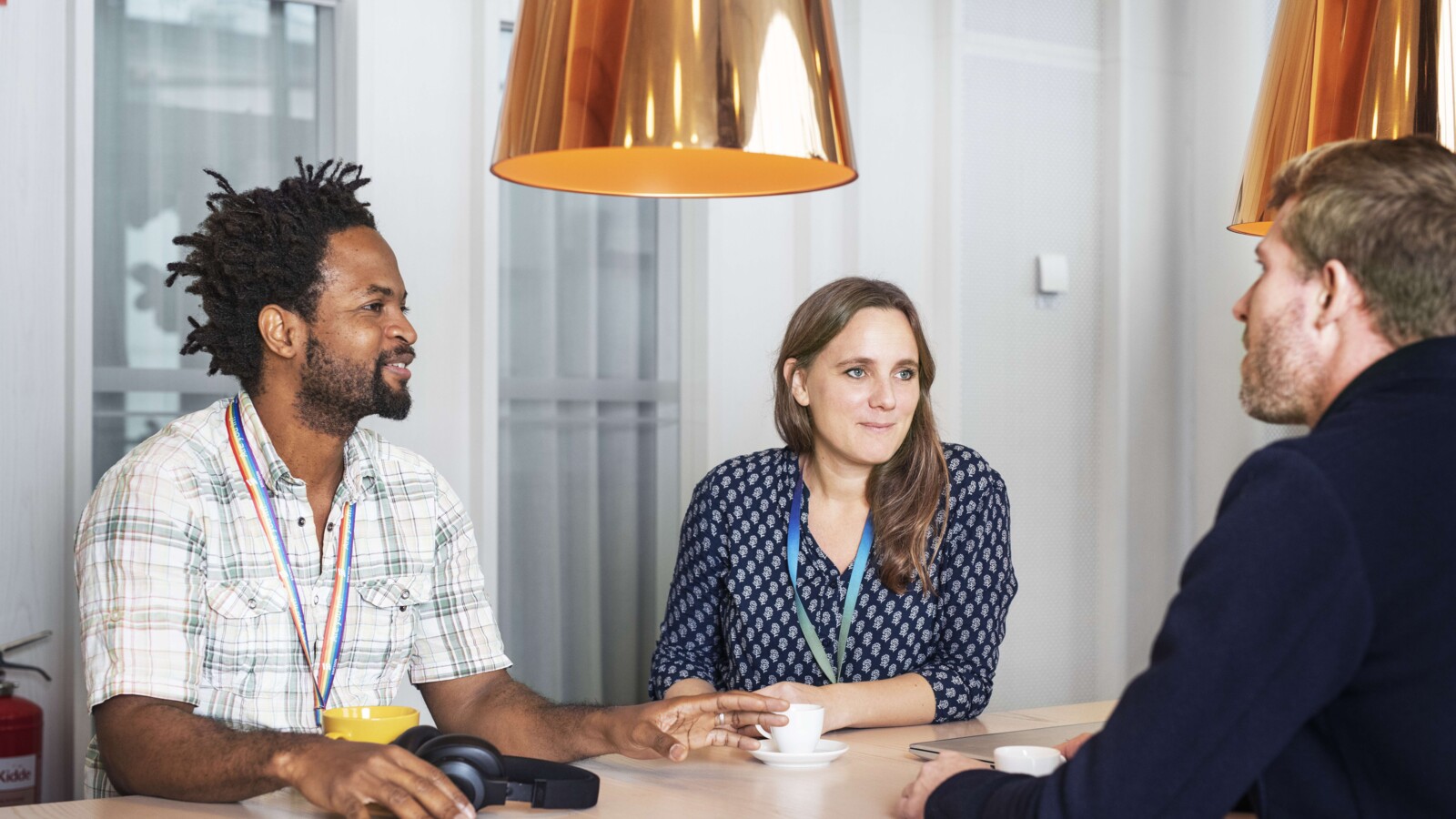 Three colleagues collaborating