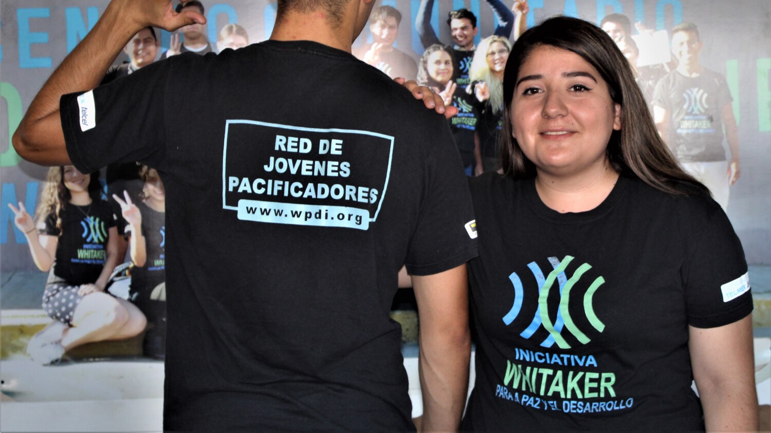 People in Whitaker Peace and Development Initiative shirts