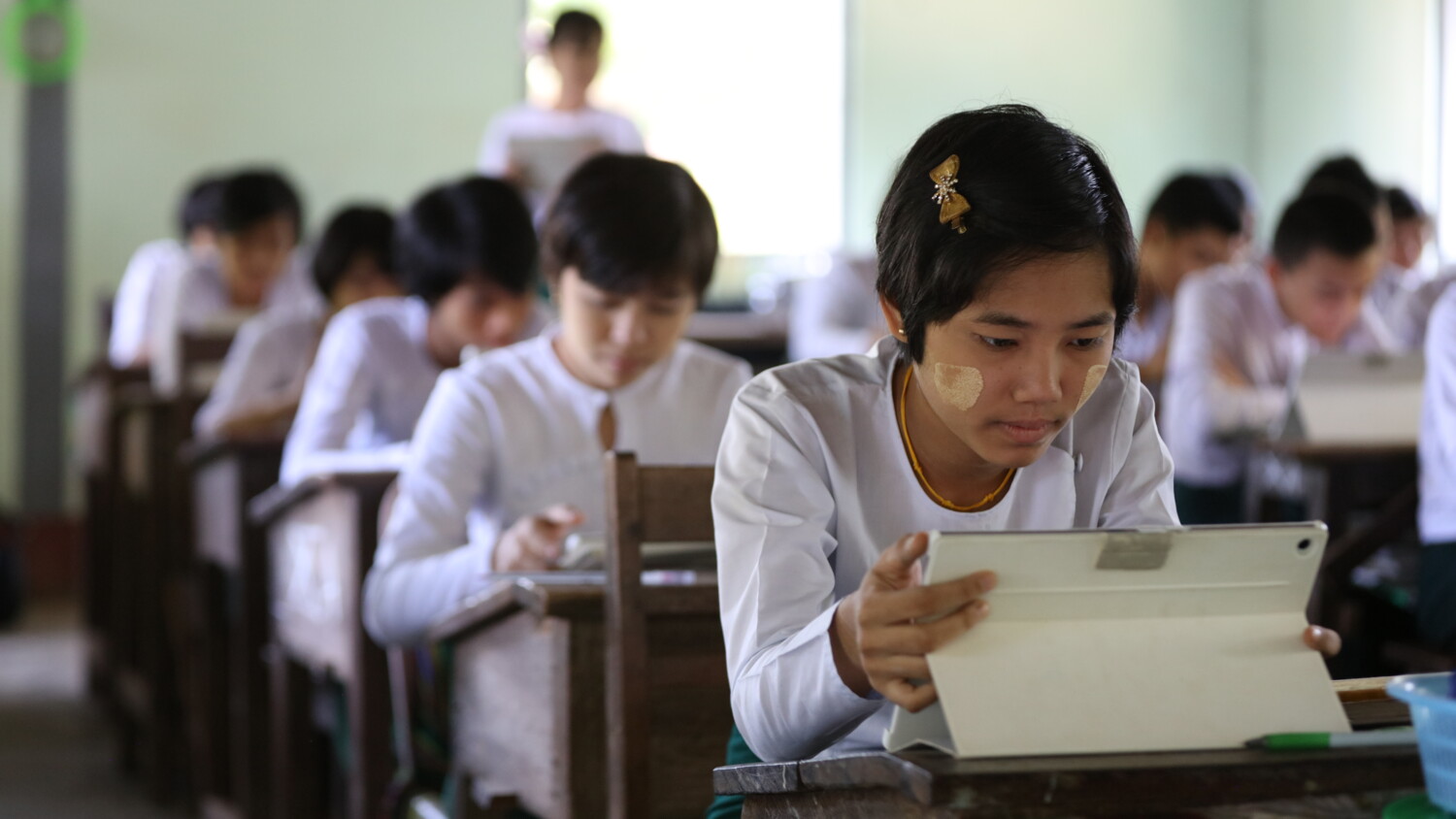 Students in a classroom
