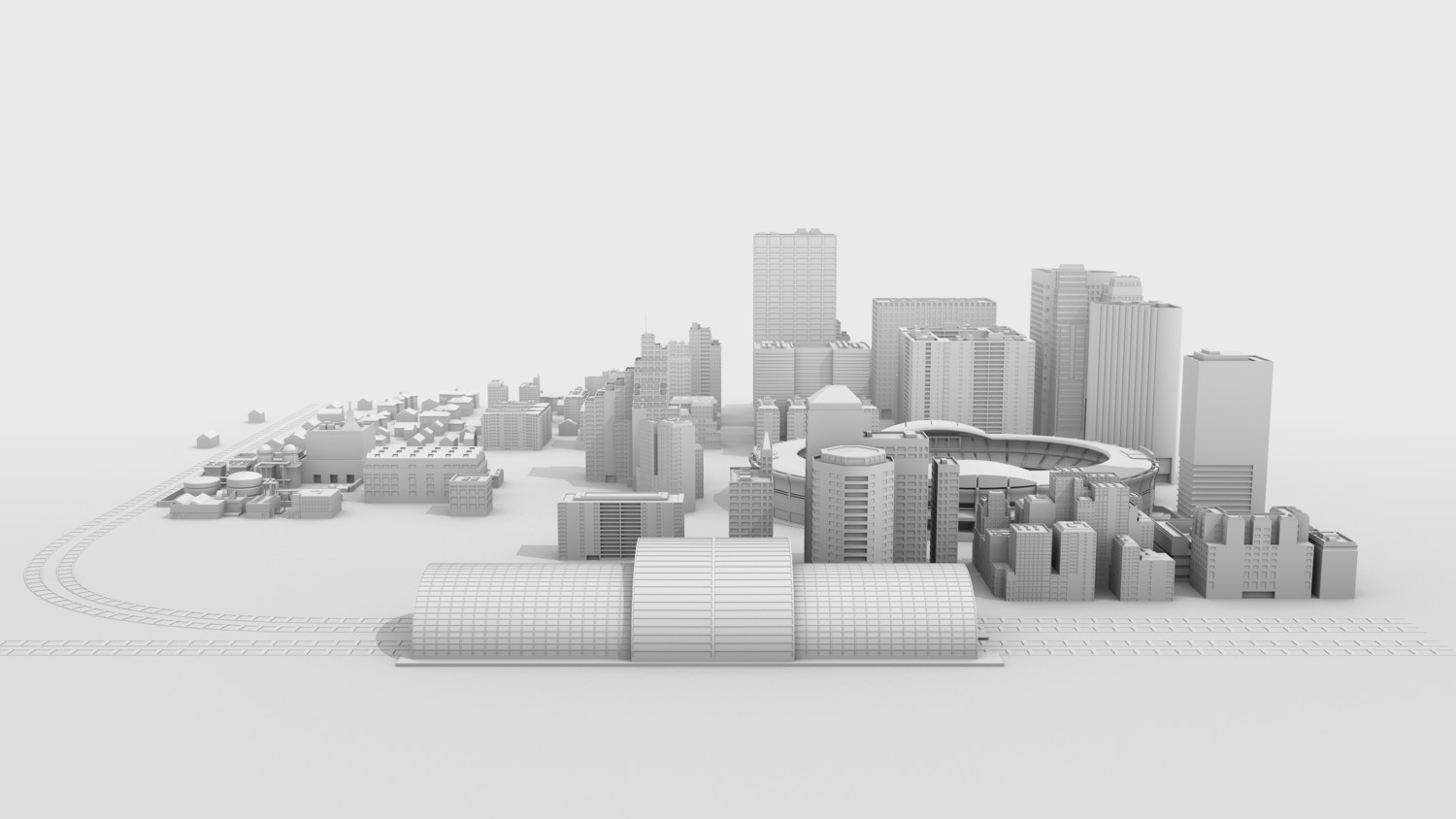 City model rendition.