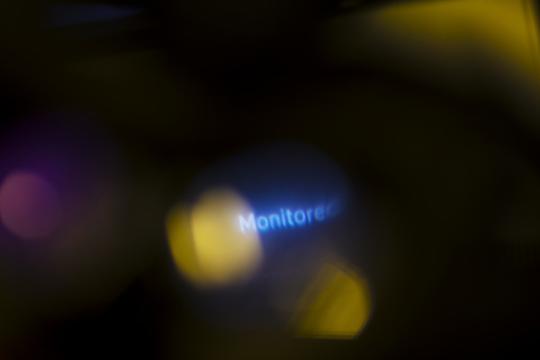 Image of a test screen display in a 5G laboratory