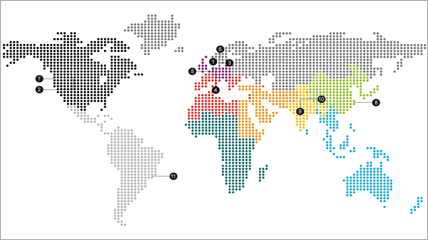 Experience center maps