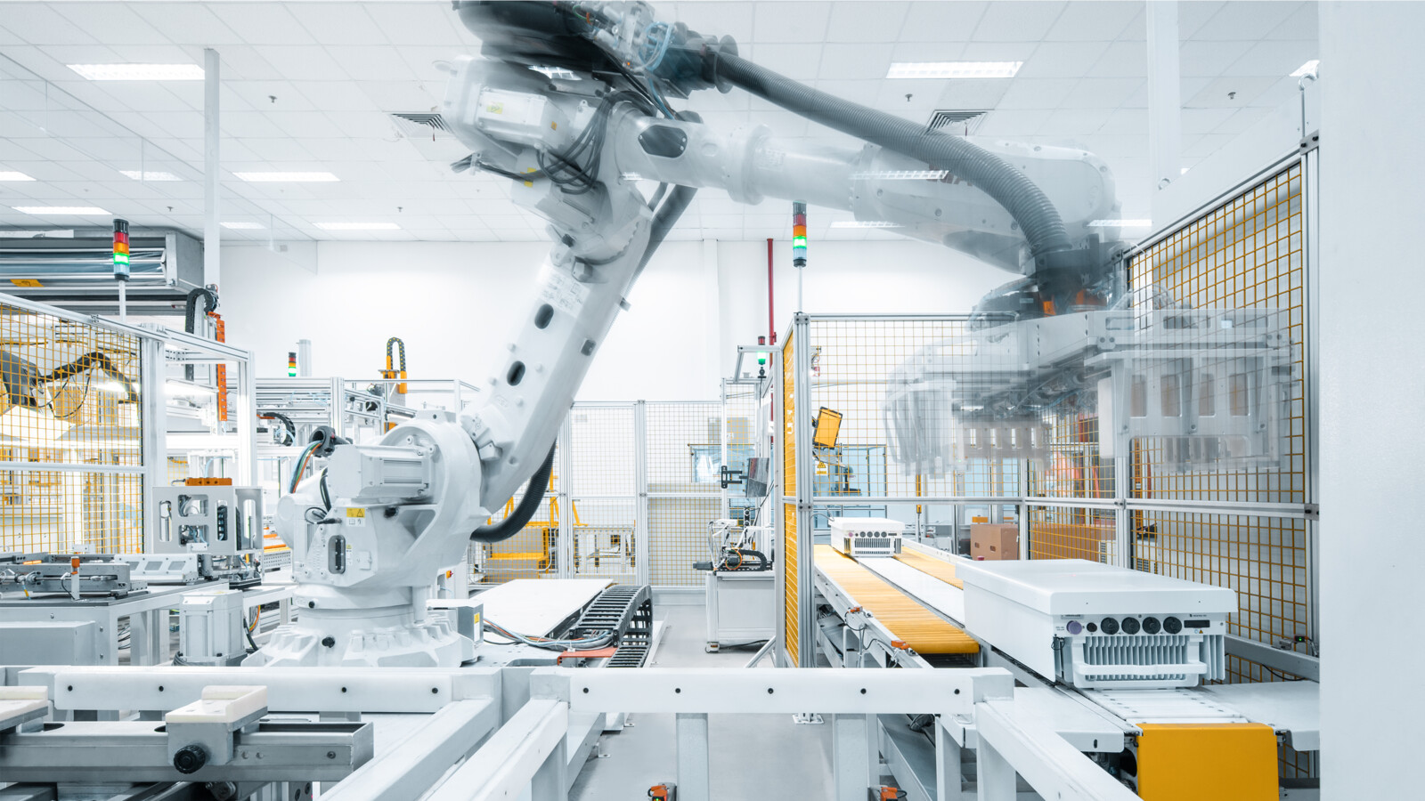 Ericsson 5G factory Nanjing robot arm