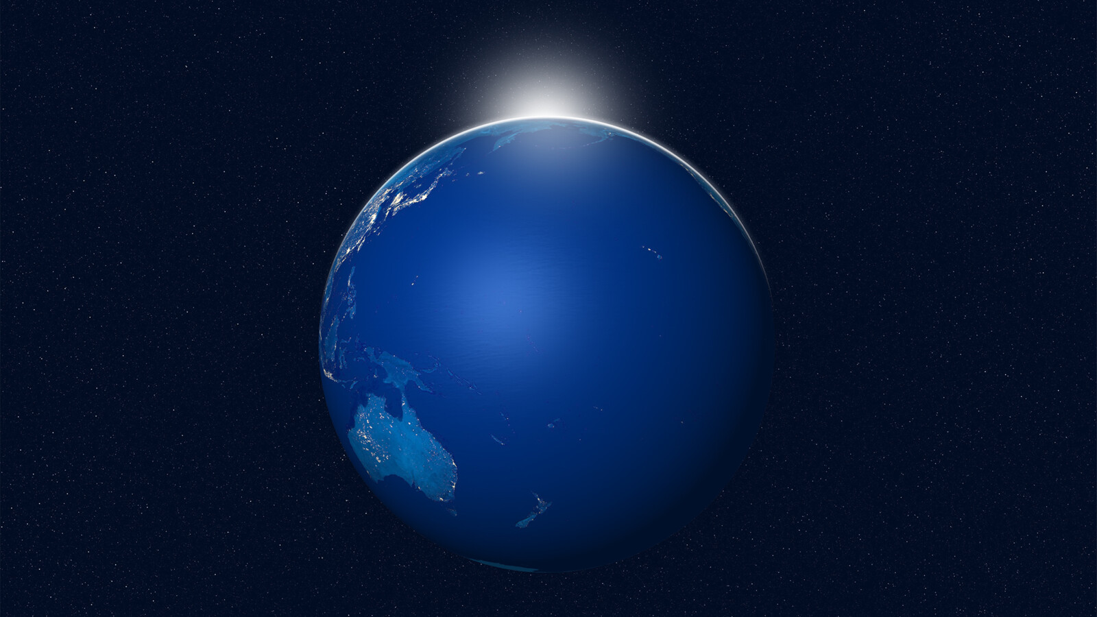 Blue image of earth