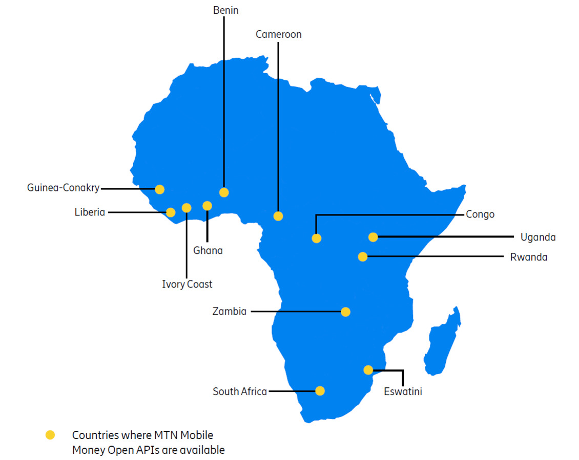 MTN Mobile Money Open APIs countries