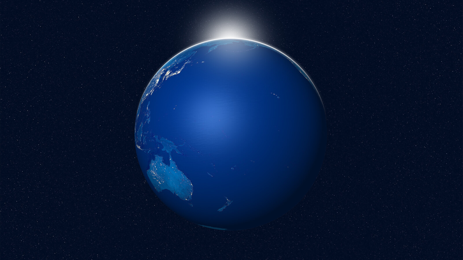 Blue image of earth