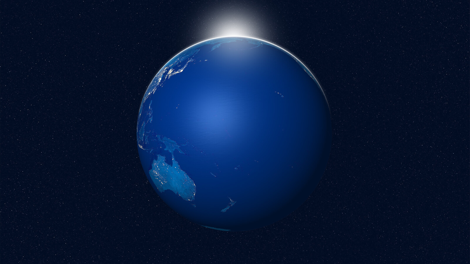 Blue image of earth