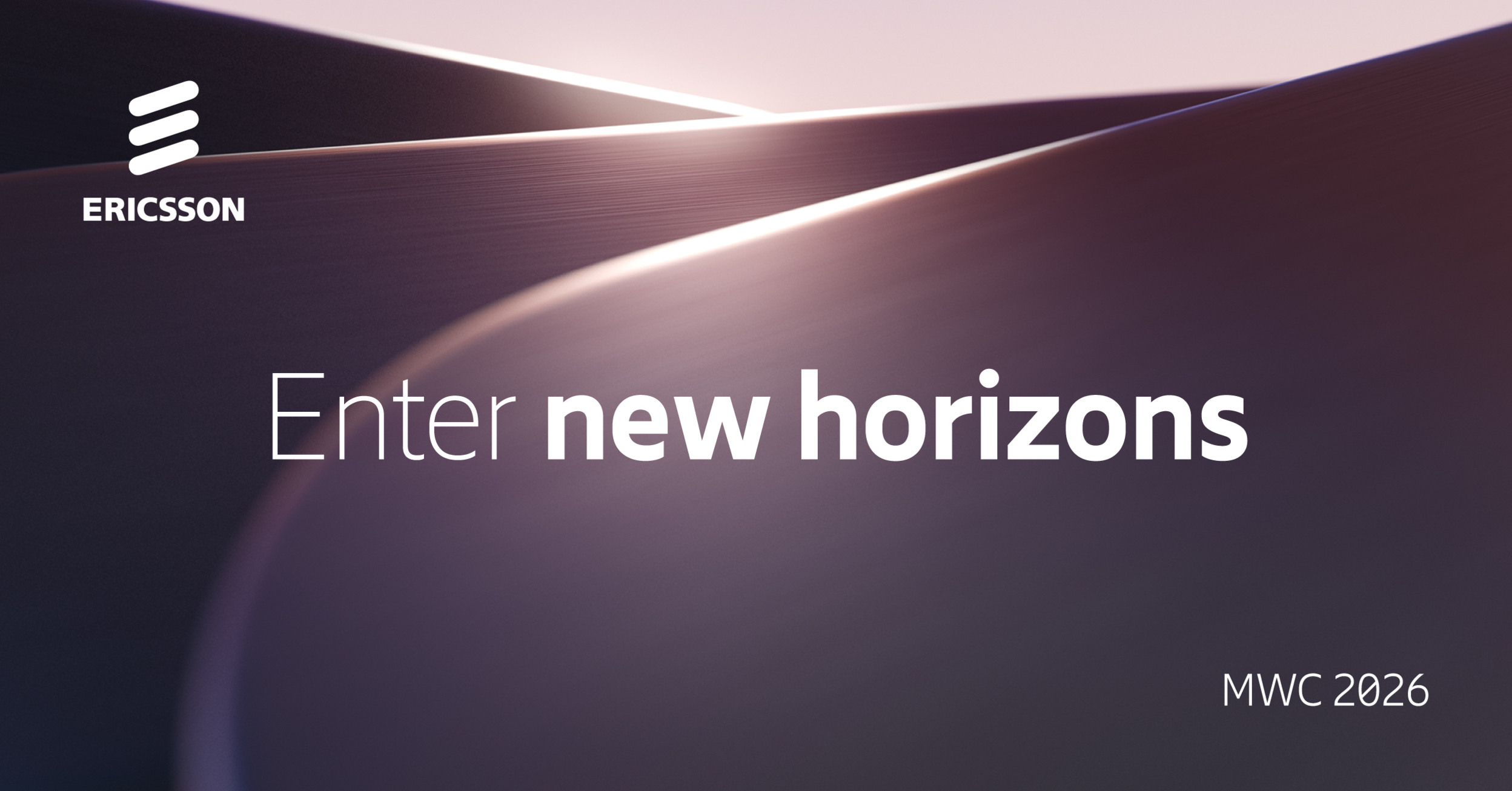Enter new horizons - MWC 2026 banner. 