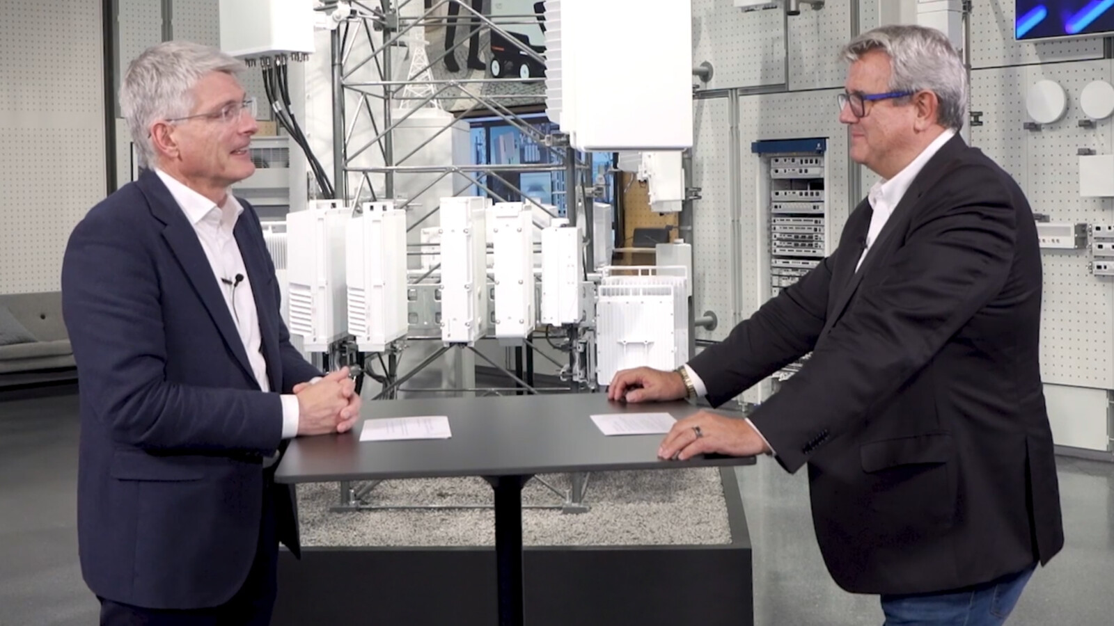 Erik Ekudden and Enrique Blanco, CTIO of Telefonica Group