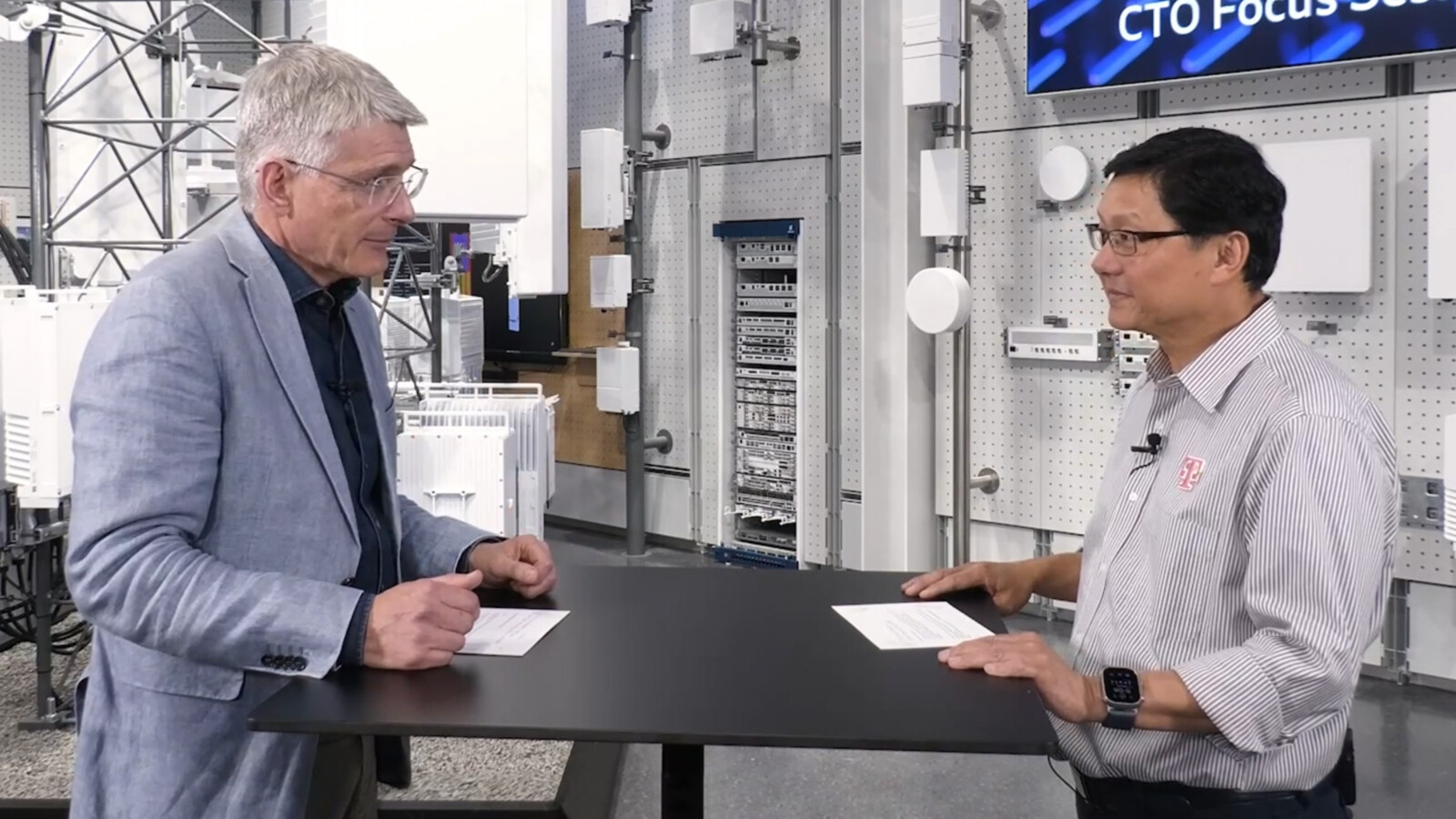 Erik Ekudden, CTO Ericsson, and John Saw, CTO at T-Mobile US