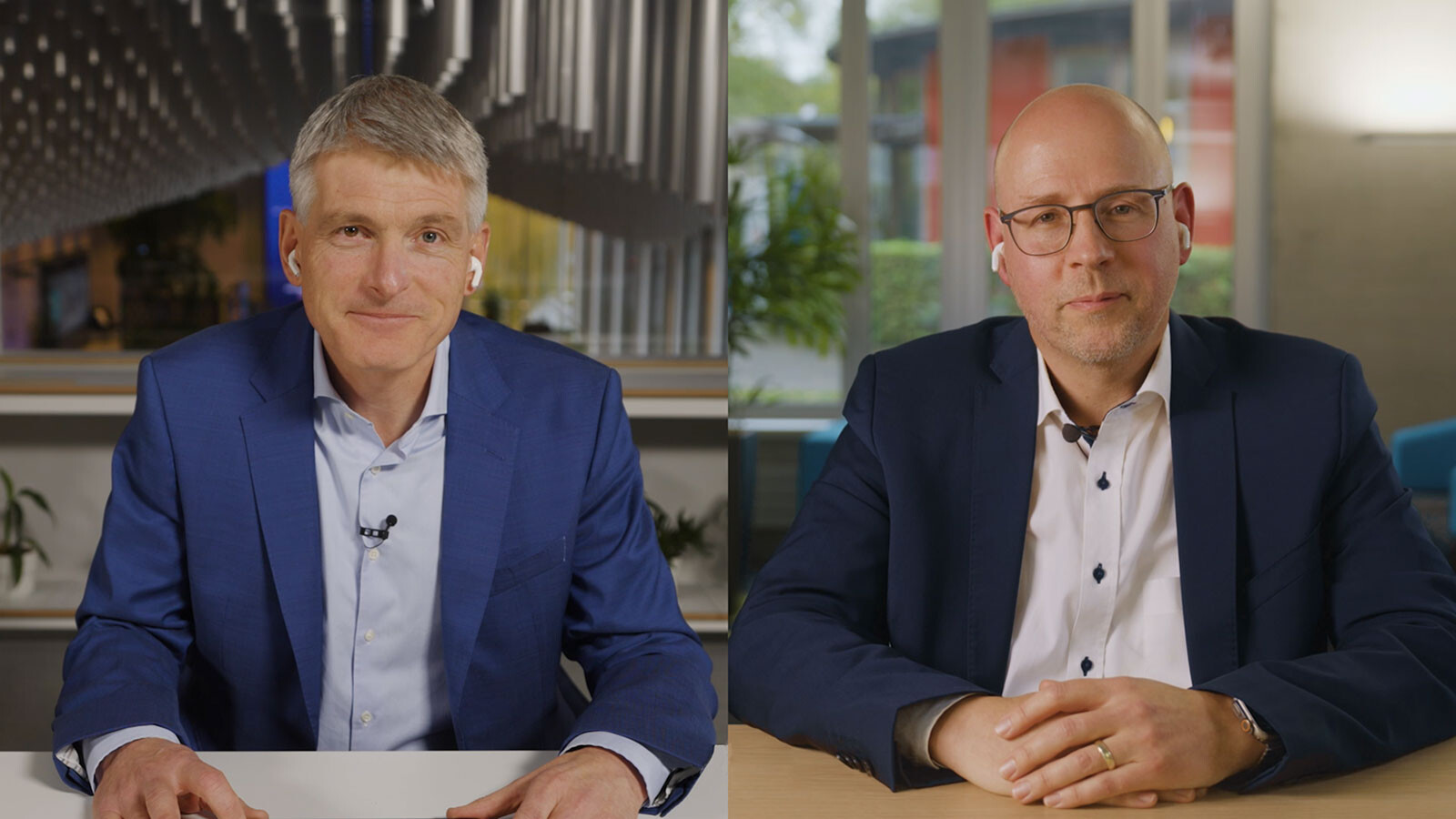 Erik Ekudden CTO Ericsson and Dr Gerd Niehage, CTIO Swisscom