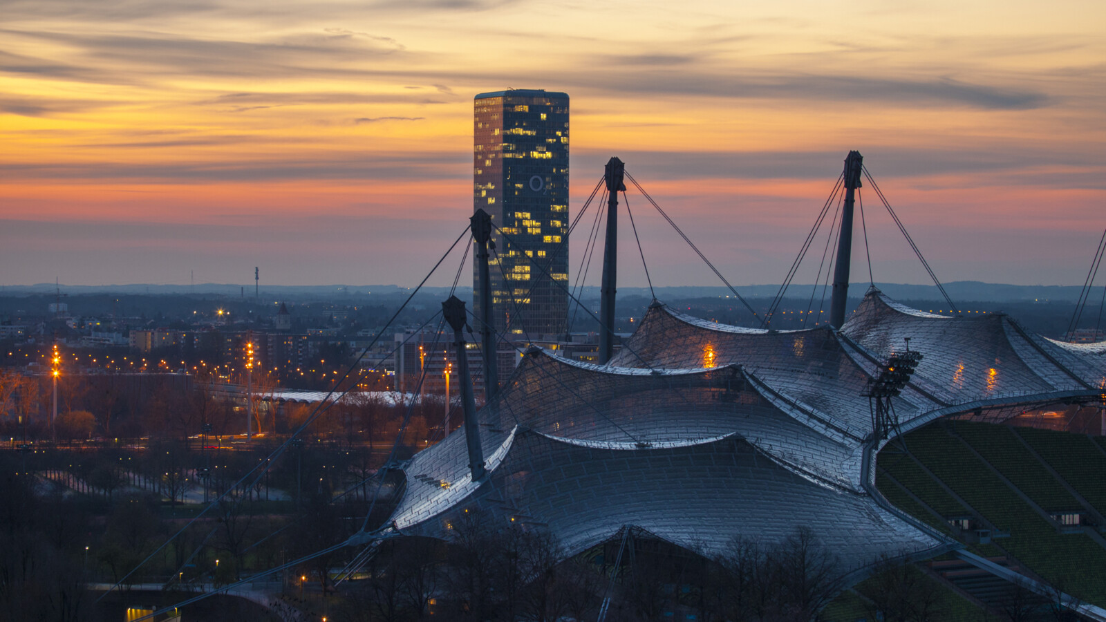 Sky over Telefonica Germany's office