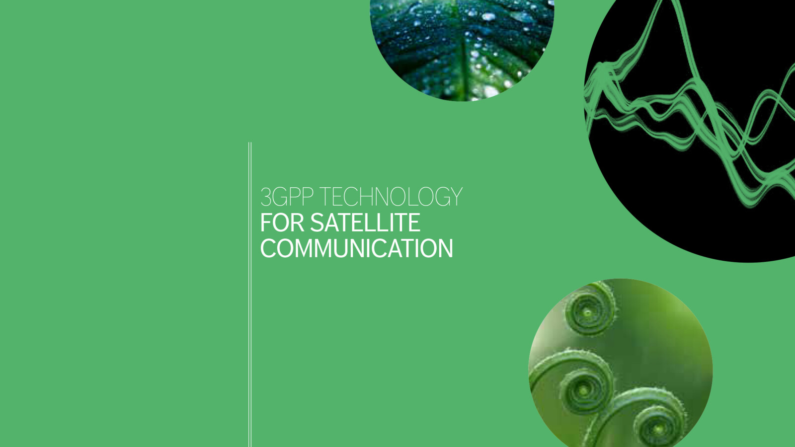 Using 3GPP technology for satellite communication
