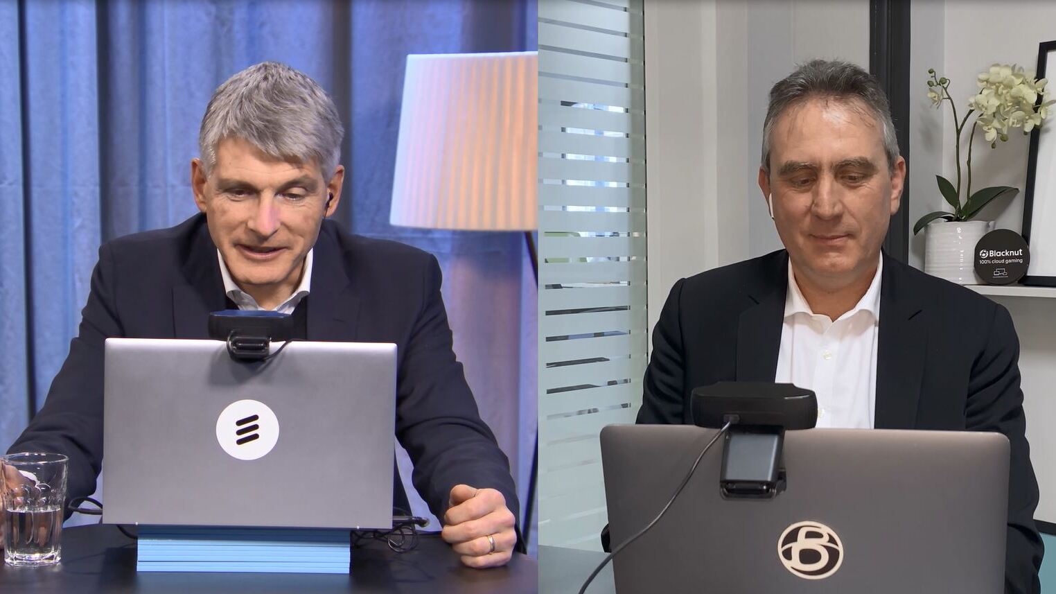 Erik Ekudden and Olivier Avaro, CEO of Blacknut