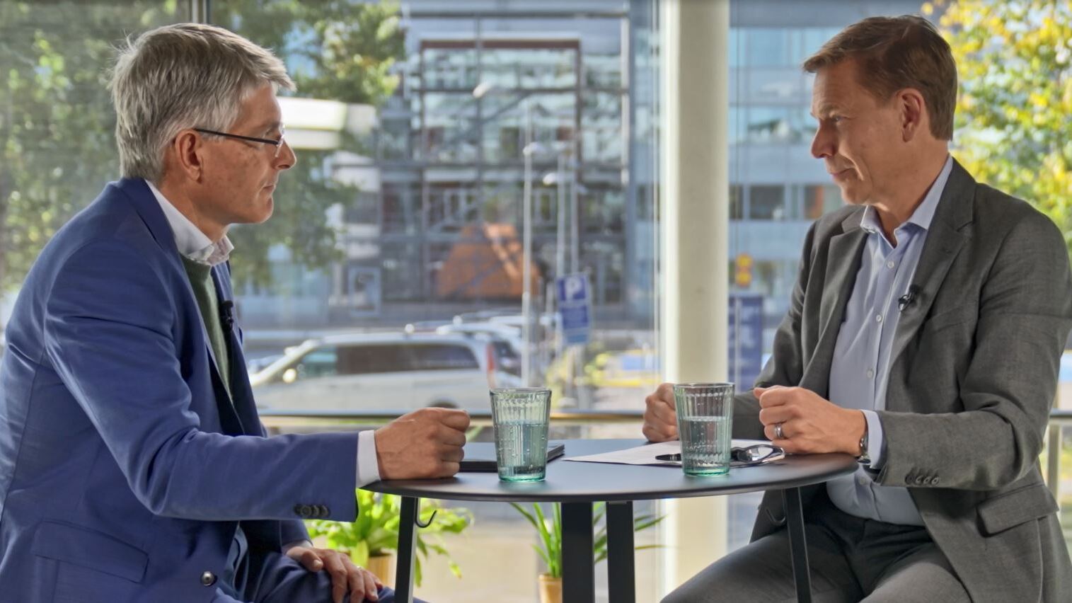 Erik Ekudden, CTO Ericsson, and Christian Levin, President and CEO at Scania Group