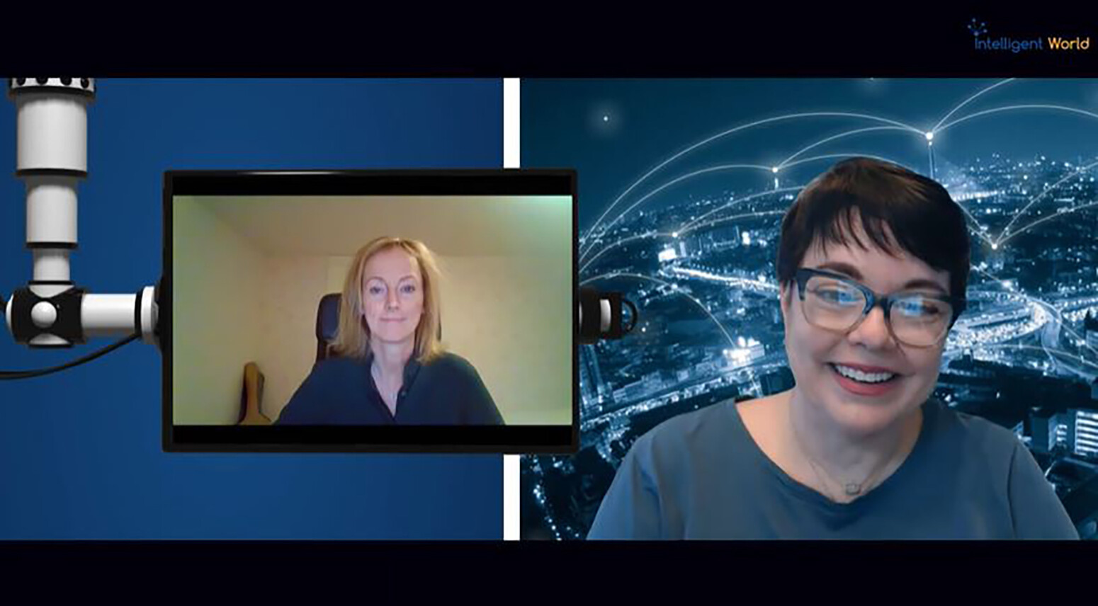 Jo Peterson at Clarify360 and Ericsson’s Monica Zethzon.