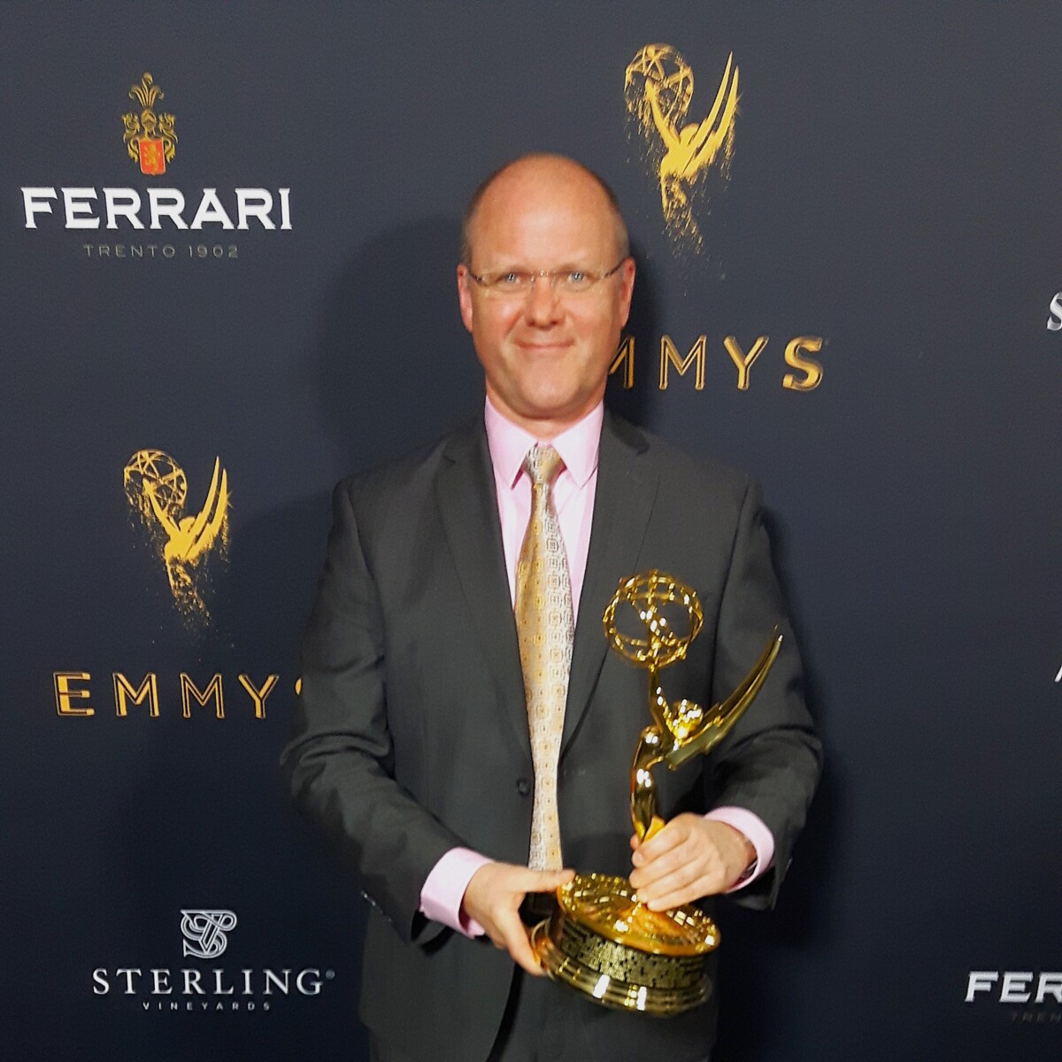 Per Fröjdh, Director of International Standards, Ericsson, at the Technology & Engineering Emmy® Award for H.265/HEVC, October 2017