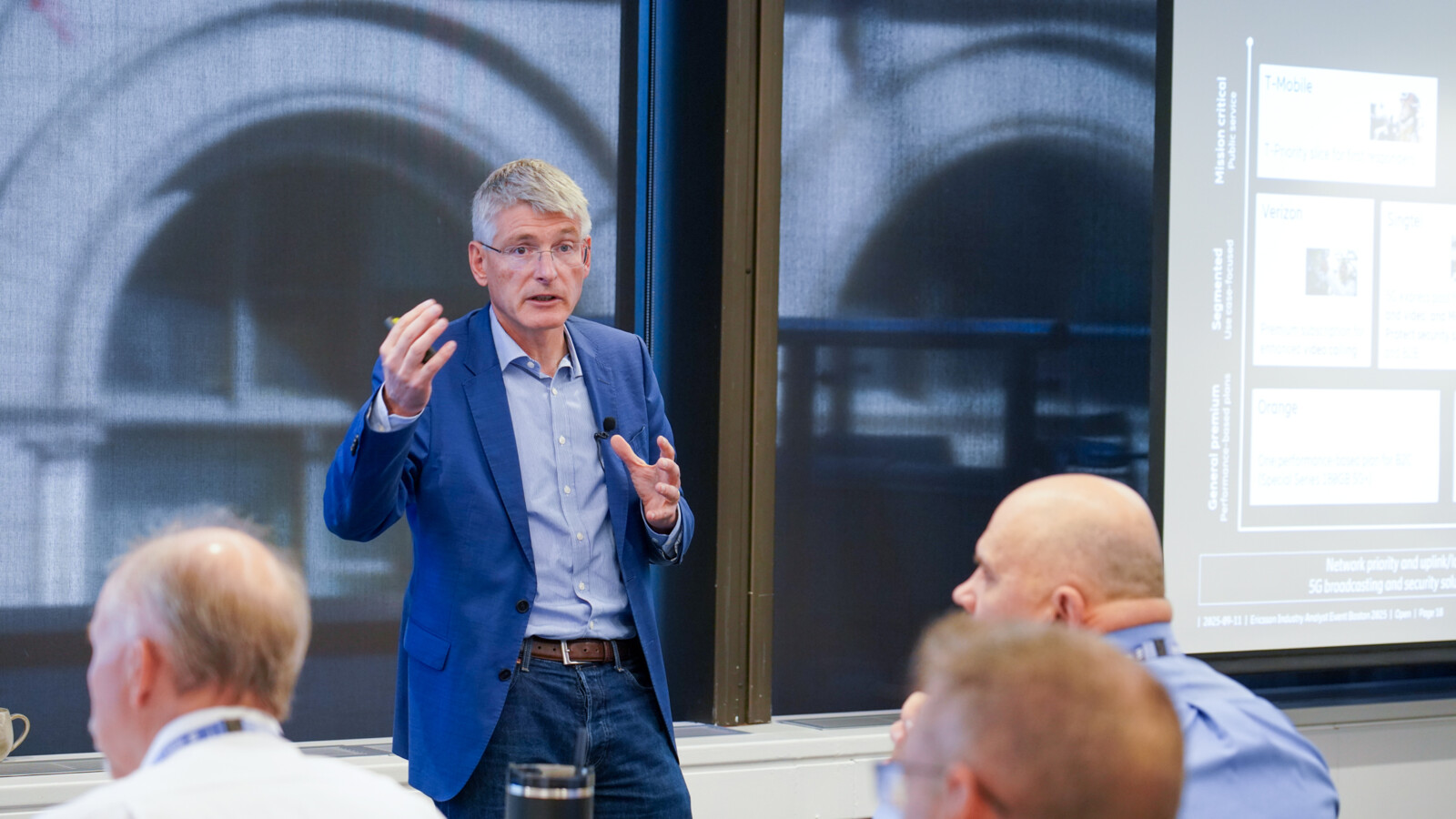 Ericsson CTO Erik Ekudden speaks to industry analysts in the US.