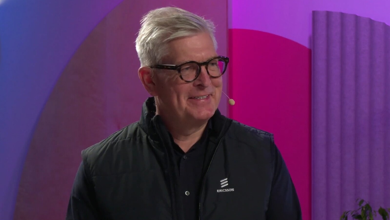 Ericsson President and CEO, Börje Ekholm, at Ericsson's MWC 2025 launch.