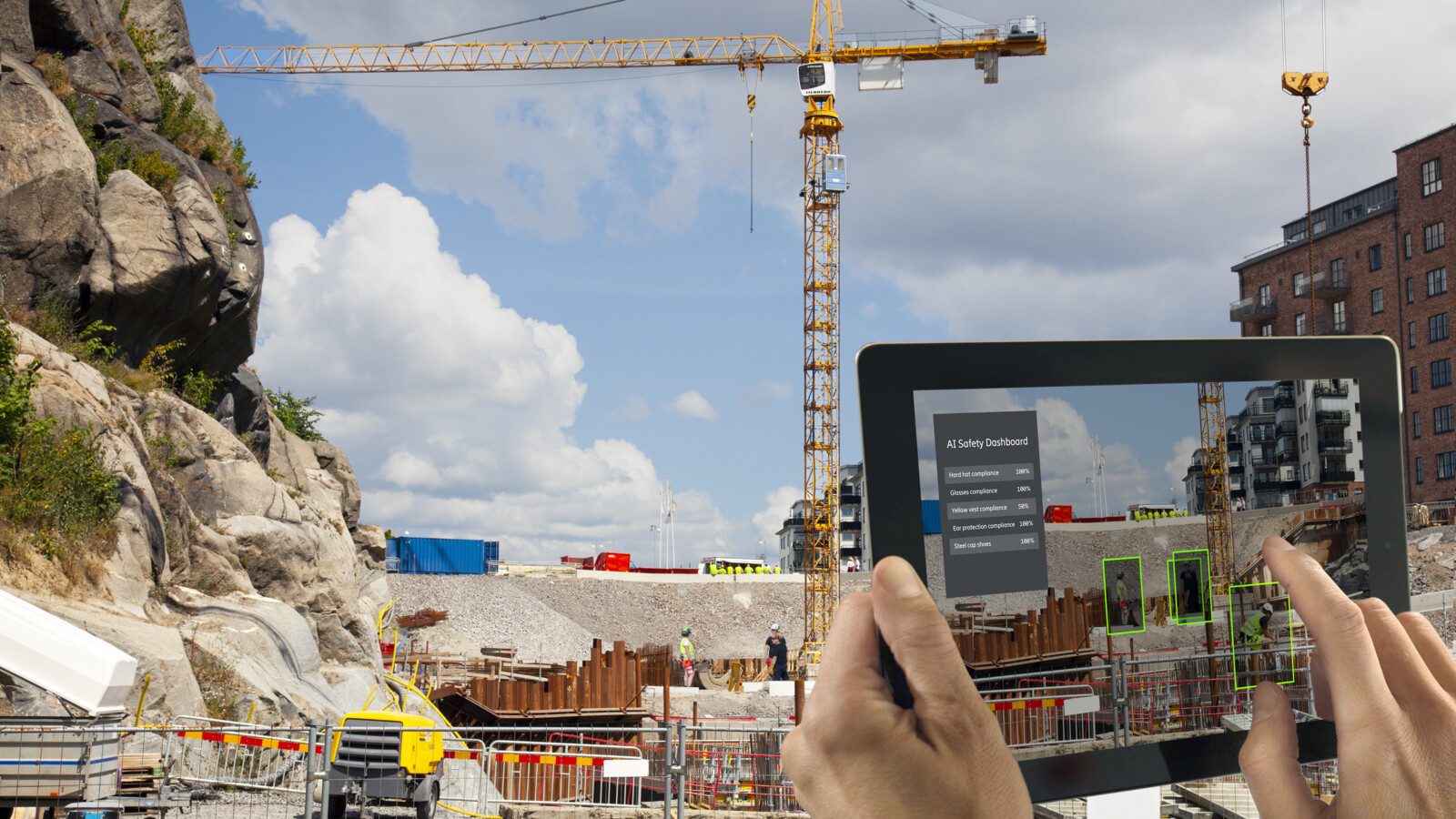 Trustworthy AI at building site.