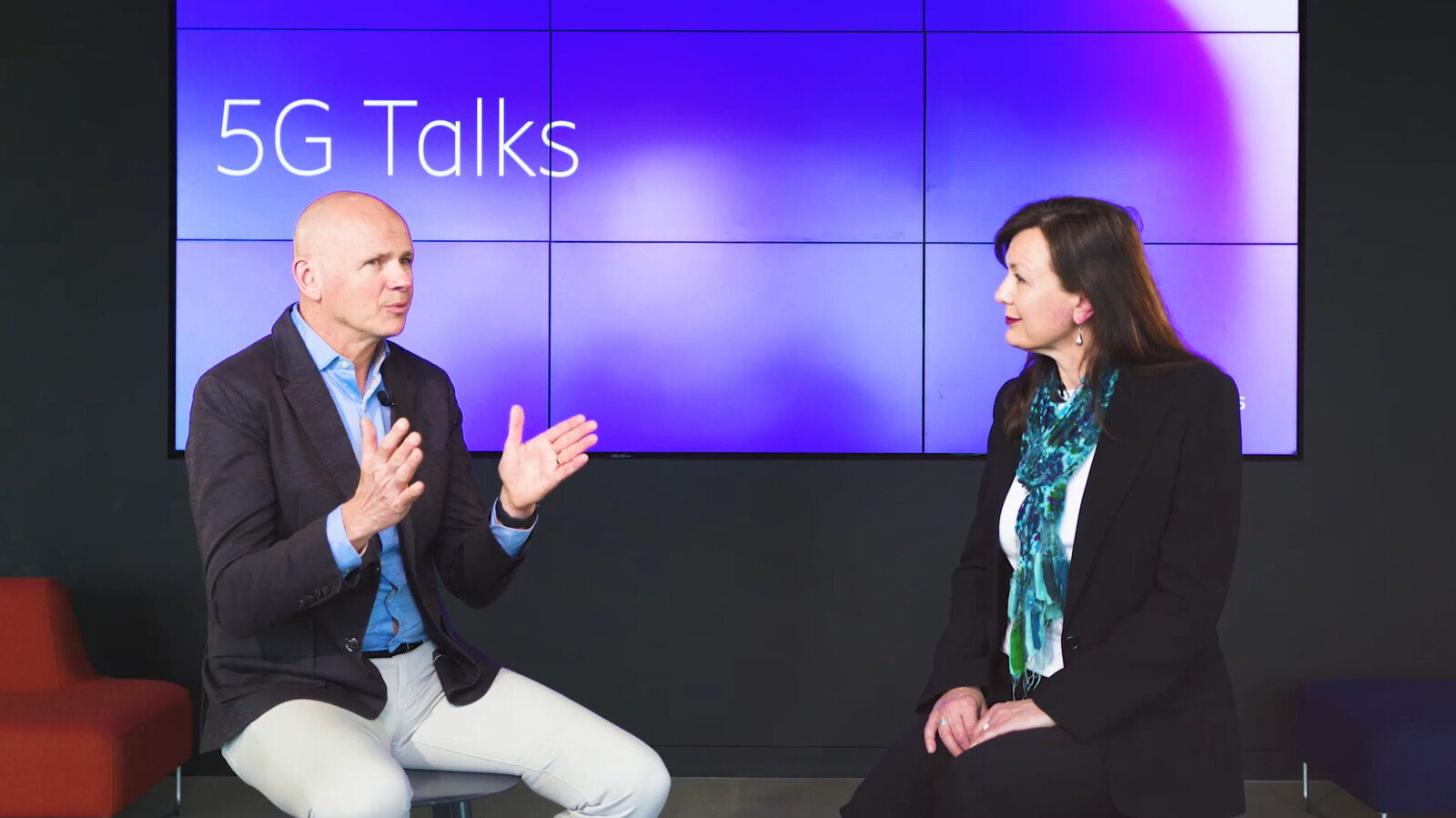 Studio shot from 5G Talks.