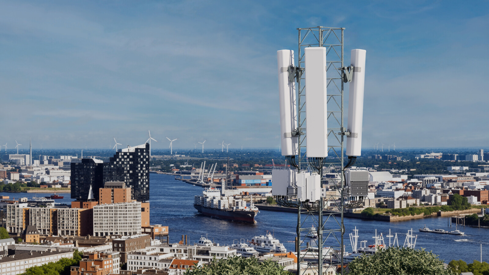 Latest compact trio net antenna 4221 2L 4M 2.1m in Hamburg environment