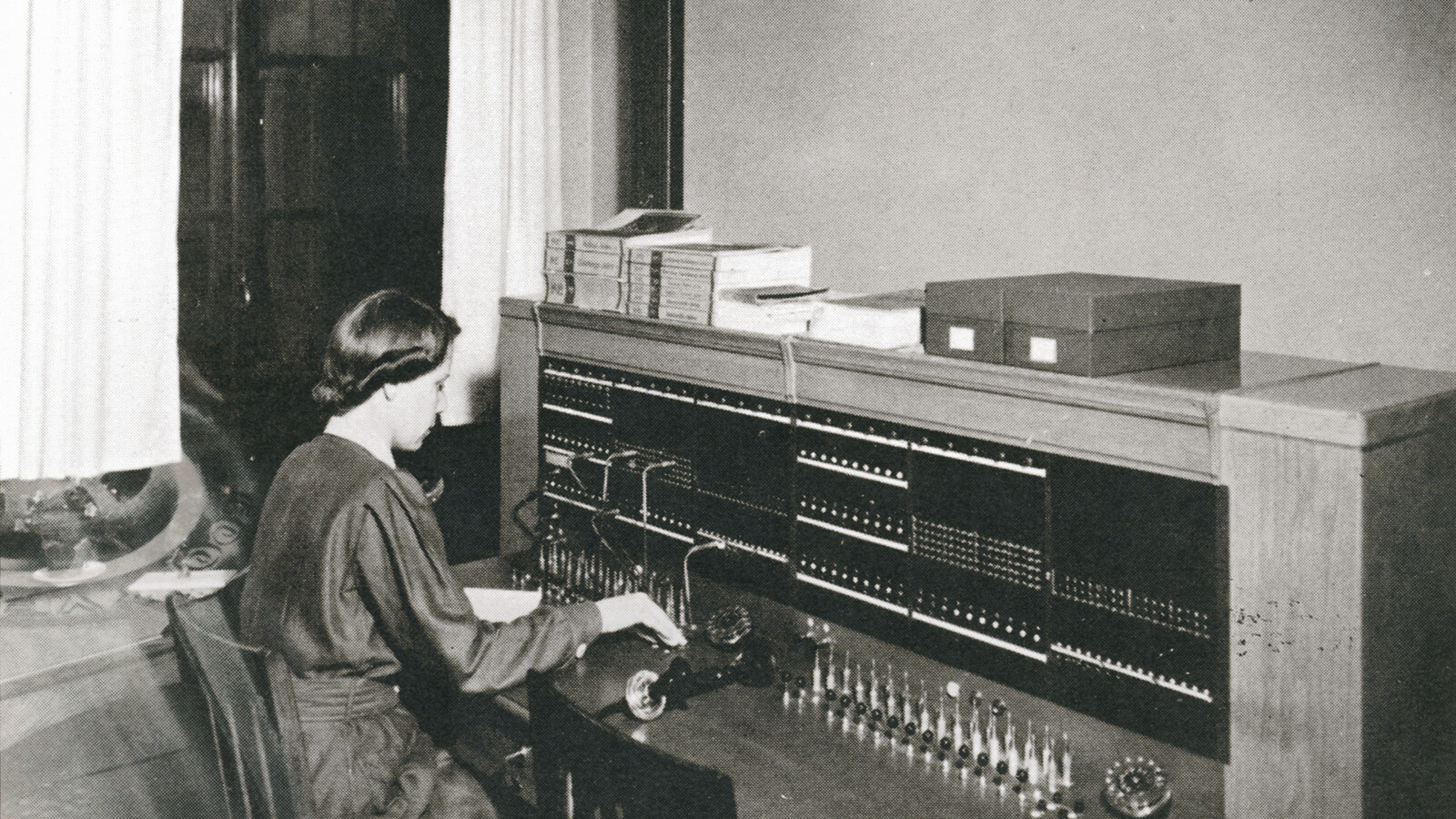 Company phone exchange 1942.