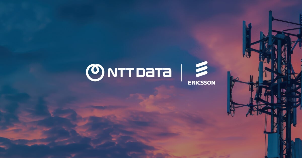 NTT Data and Ericsson logo lock up