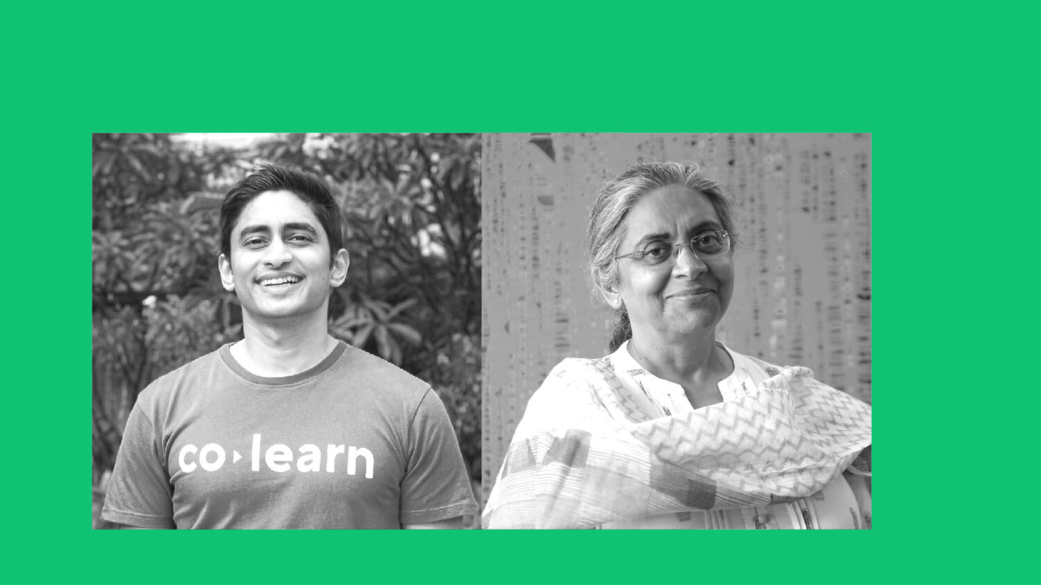 Abhay Saboo and Dr. Rukmini Banerji speaking about The impact of connectivity on the future of education.