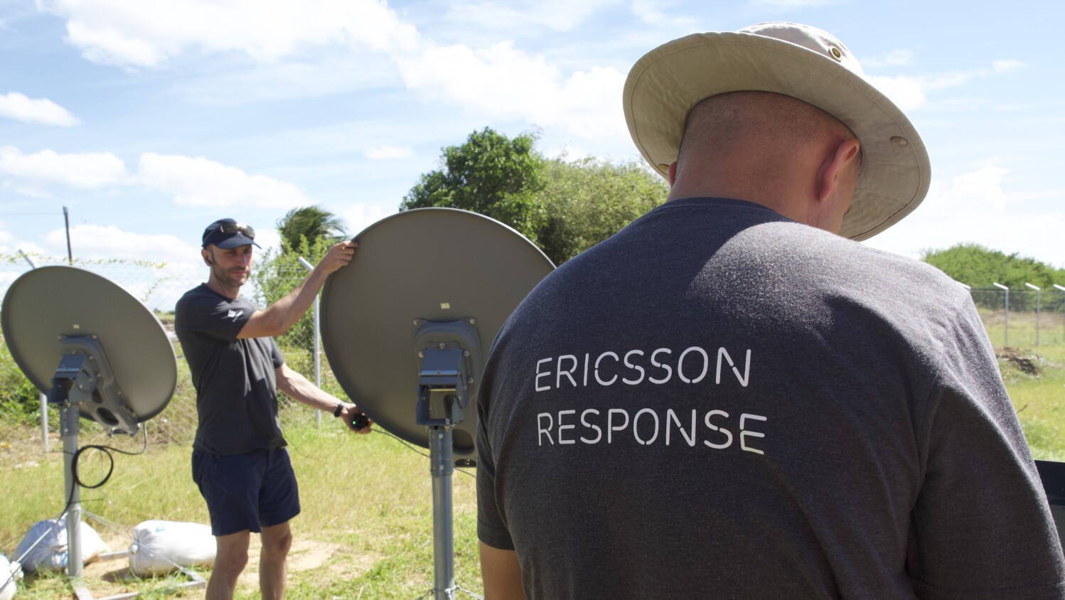 Ericsson Response volunteers