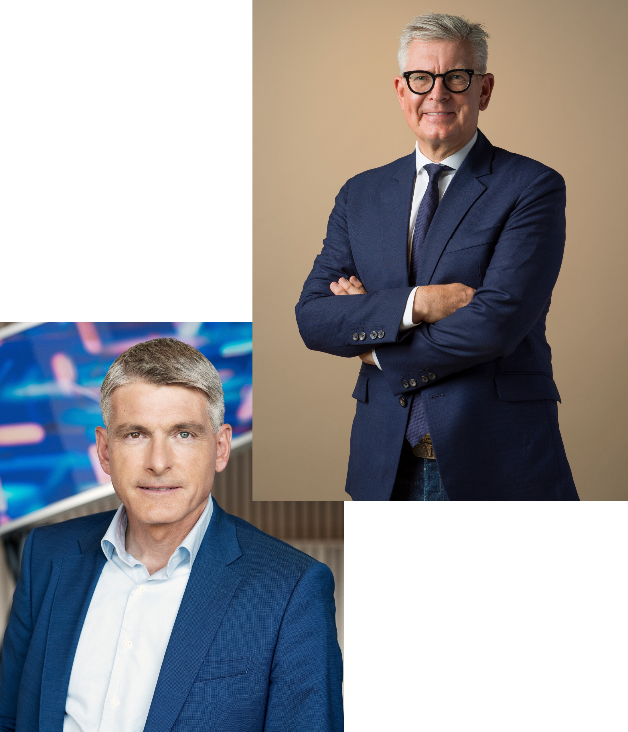 Photo collage of the speakers for MWC 2026 Monday March 2.