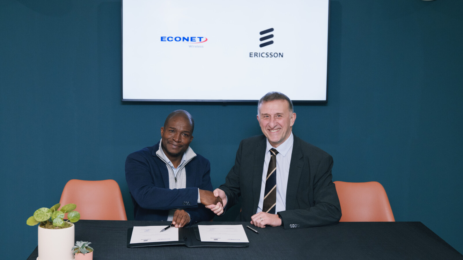 Ericsson and Econet sign MoU at MWC26