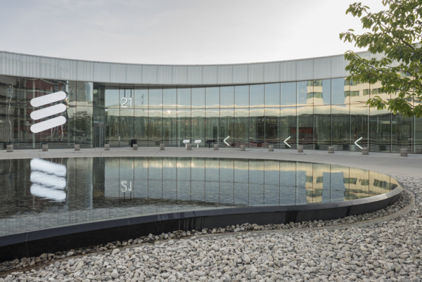 Exterior of Ericsson Headquarters, Kista, Sweden.