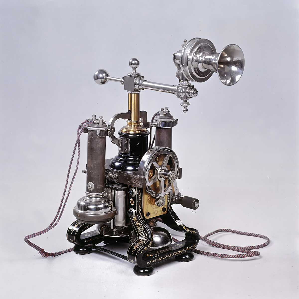 Telephone, 1880s, table model.