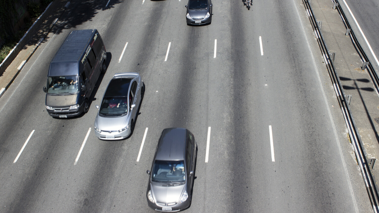 Cars driving on the highway