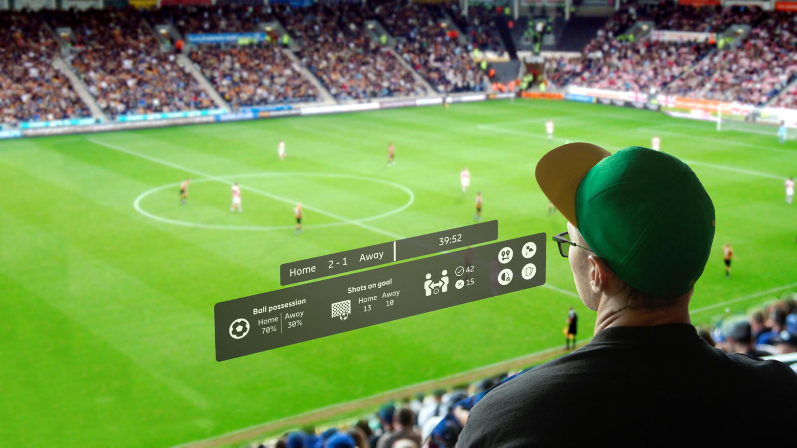 AR enhanced entertainment at stadium