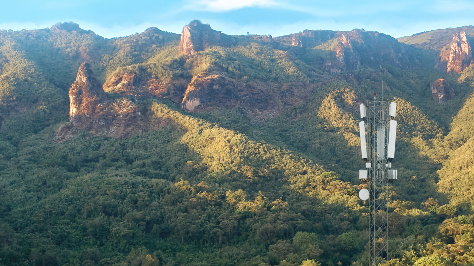 Sustainable network site on rural landscape