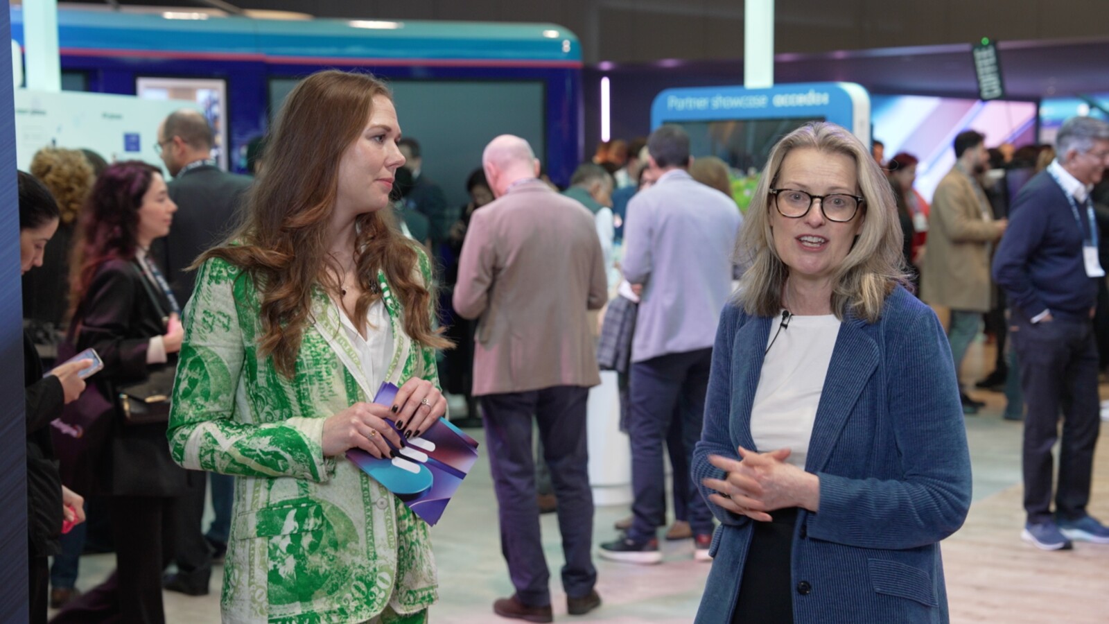 Stella Medlicott, Senior Vice President and Chief Marketing and Communications Officer at Ericsson, speaking about creating the brand identity of Aduna at Mobile World Congress 2025